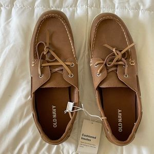 NWT Old Navy Vegan Leather Boat Shoes Size 11-12